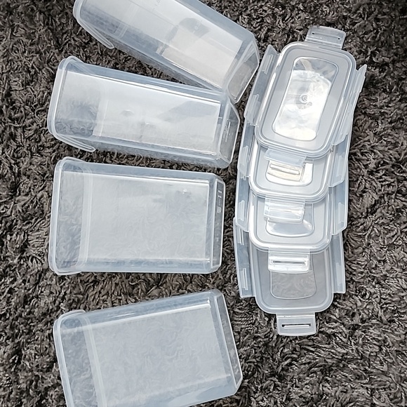 Vtopmart. Clear Plastic Storage Containers Set Of 4 (1.8 Qt. - Picture 2 of 6